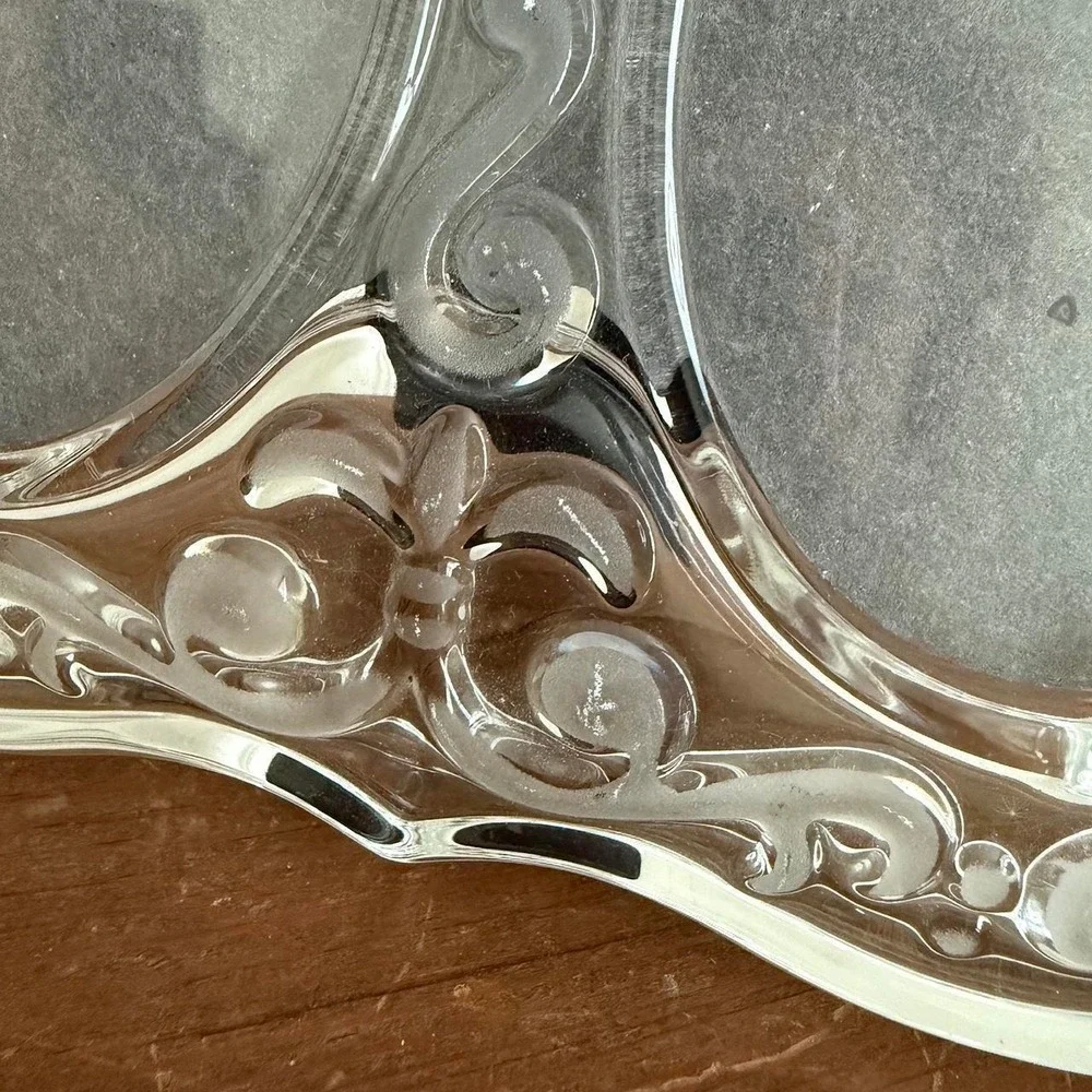 Vintage Glass Triple Picture Frame